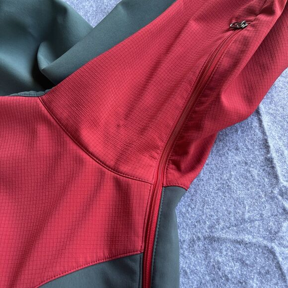 Marmot Jacket Mens Extra Large XL Windstopper Full Zip Red Gray Outdoor Winter - Picture 5 of 14